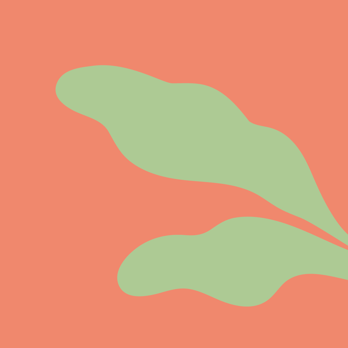 GrowCreateJoy_SocialSquare_04 An illustration of green leaves on a pink background